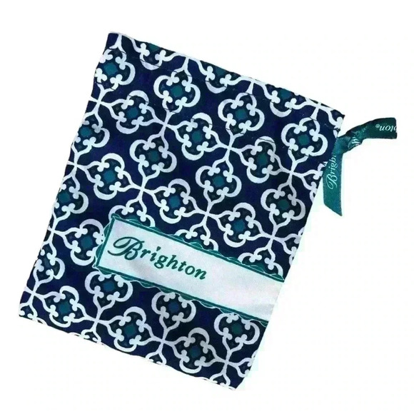 Brighton cloth jewelry pouch dust bag 4.75” x 6” - Picture 1 of 2